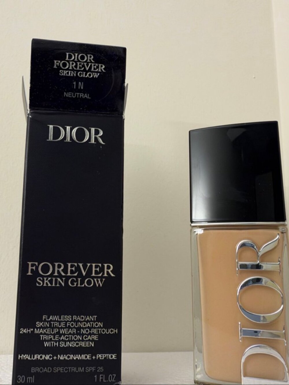 Dior Forever Skin Glow Foundation 1N Neutral SPF 25 | New & Sealed